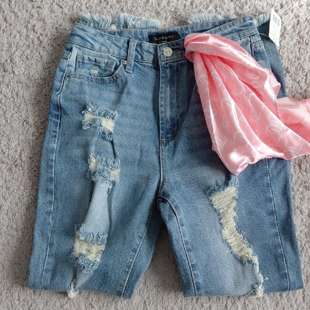 Juicy Couture Skinny Distressed Jeans - Picture 3 of 8